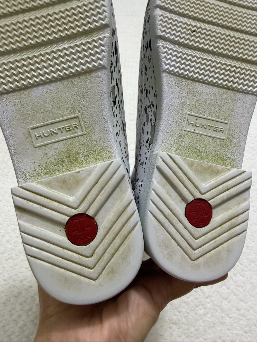 Hunter Particle Print Spurrey Rain Boots Women’s Size 10 - Picture 4 of 11